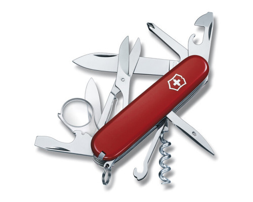 Нож перочинный Victorinox Explorer, 91 мм, 16 функций, рукоять пластик, красный