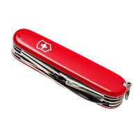 Нож перочинный Victorinox Explorer, 91 мм, 16 функций, рукоять пластик, красный Нож перочинный Victorinox Explorer, 91 мм, 16 функций, рукоять пластик, красный