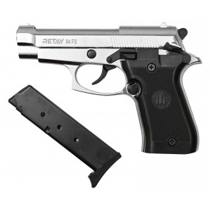 СХП Охолощенный пистолет Retay Mod 84 Beretta 84FS, кал. 9 мм, никель
